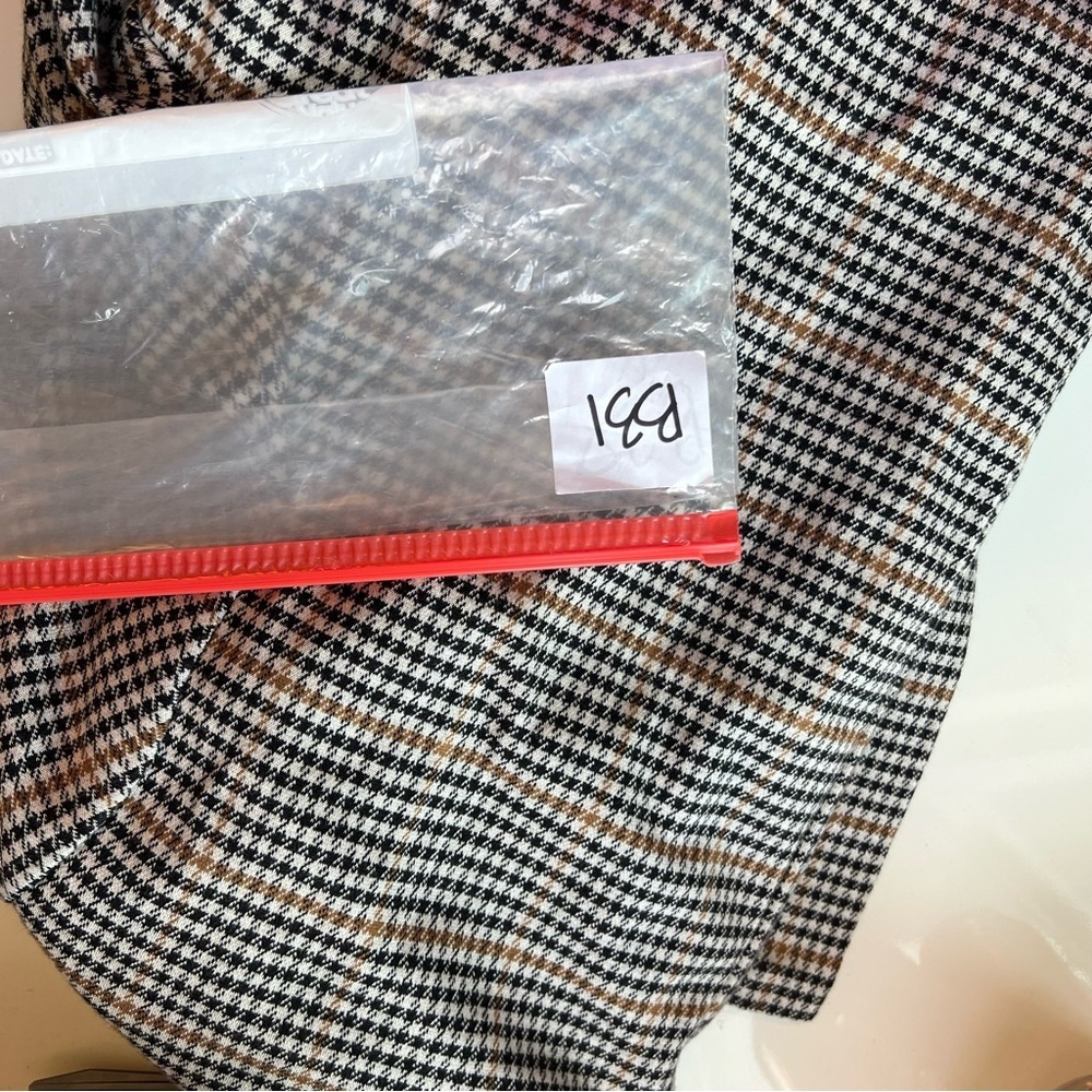 NWT Old Navy Oversized Houndstooth Plaid Single Button Blazer Jacket XXL Tall - Picture 13 of 13